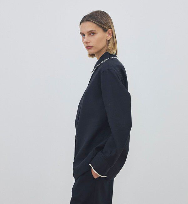 DES PRES「モヘヤリネン エンブロイダリーカッティングシャツ」|シャツ・ブラウス|