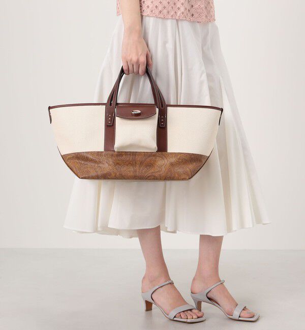 TOMORROWLAND GOODS「A VACATION LAND MUSTARD PAISLEY トートバッグ」|トートバッグ|