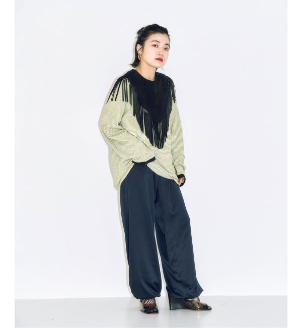  「《追加》[THE MOOD]スラブボーダーロングTシャツ」|Tシャツ・カットソー|