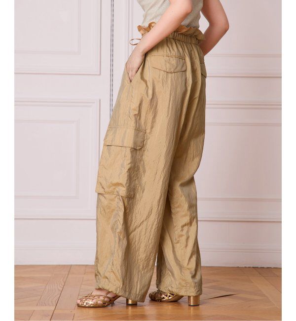 IENA LA BOUCLE「IENA LA BOUCLE ナイロンシルクライトタフタカーゴパンツ」|カーゴ|