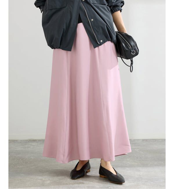 IENA「《接触冷感》キュプラサテンフレアスカート」|スカート|