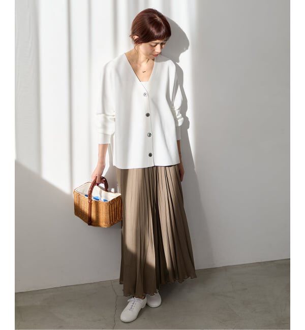 IENA「シアーメッシュプリーツスカート」|スカート|