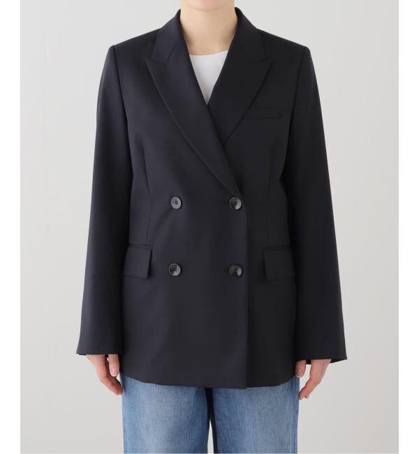 IENA「ツイルダブルブレストジャケット」|テーラードジャケット|