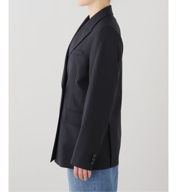 IENA「ツイルダブルブレストジャケット」|テーラードジャケット|