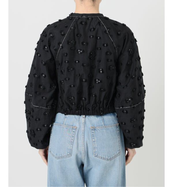 IENA「フラワージャガードボリュームブラウス」|シャツ・ブラウス|