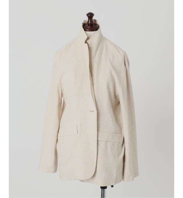 SLOBE IENA「《36.38サイズ展開》リネンレーヨンシングルテーラードジャケット」|テーラードジャケット|
