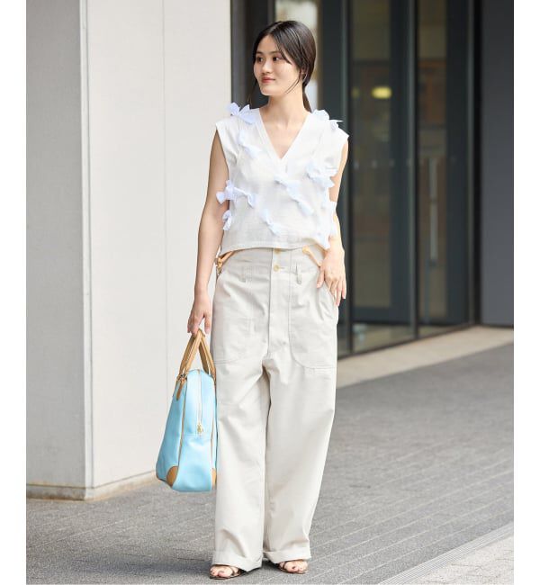 IENA「PEACEFUL DAYS/ピースフルデイズ サスペンダーPT パンツ」|その他|