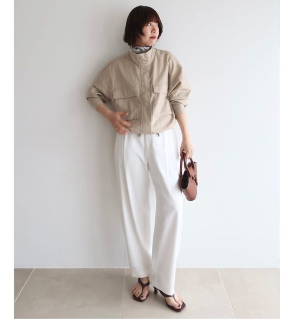 SLOBE IENA「綿麻スタンドブルゾン」|その他|