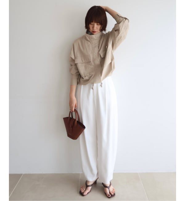 SLOBE IENA「綿麻スタンドブルゾン」|その他|