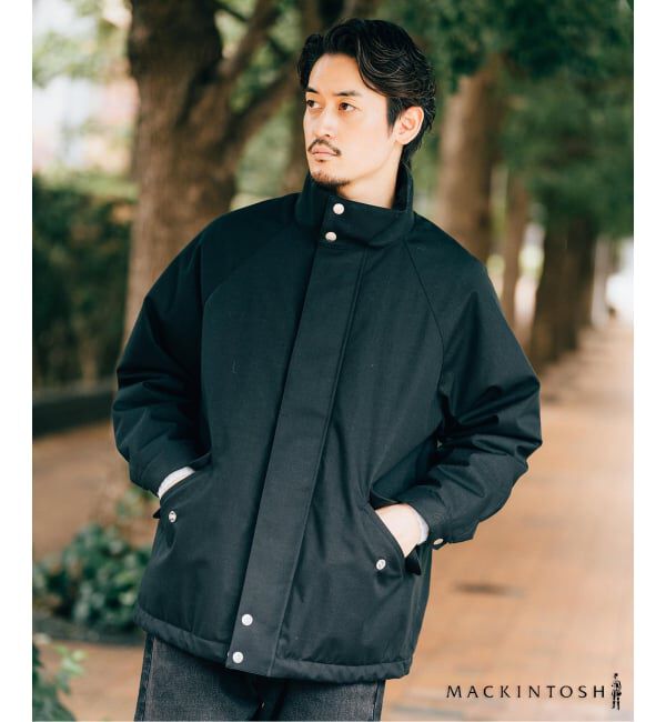 EDIFICE「MACKINTOSH(マッキントッシュ) 別注 スカイスタンドカラーダウン ジャケット」|ダウン|ブラック