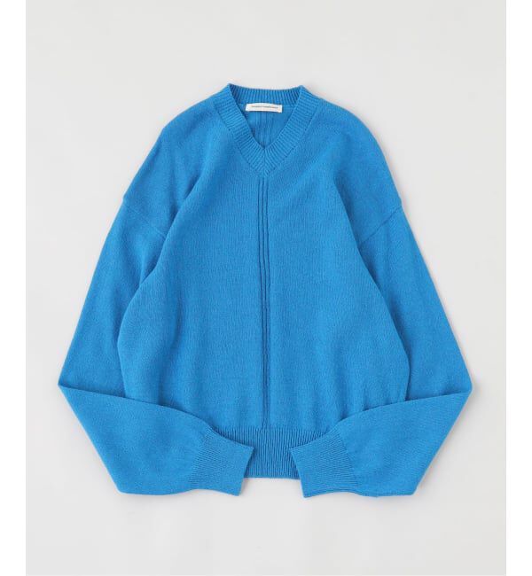 PULP「SimplyComplicated/シンプリーコンプリケイテッド V NECK KNIT SWEATER」|ニット・セーター|ブルー