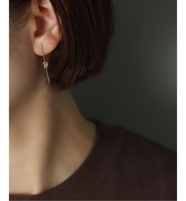 Lilas by Spick&Span「スラストクォーツピアス K10（片耳）」|ピアス|ゴールド