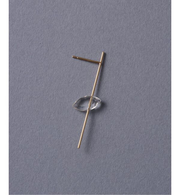 Lilas by Spick&Span「スラストクォーツピアス K10（片耳）」|ピアス|