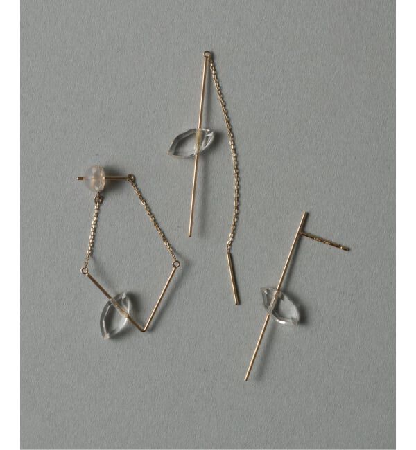 Lilas by Spick&Span「スラストクォーツピアス K10（片耳）」|ピアス|