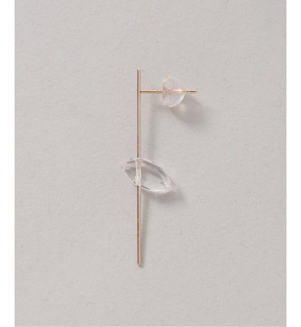 Lilas by Spick&Span「スラストクォーツピアス K10（片耳）」|ピアス|