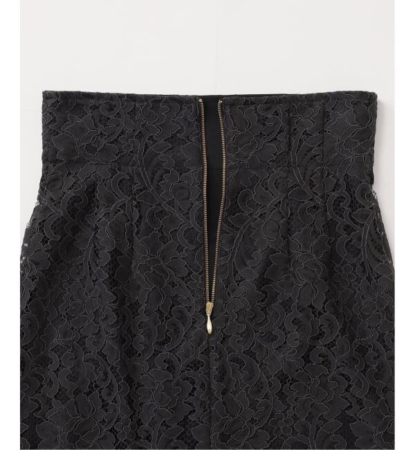 NOBLE「《追加 / WEB+一部店舗限定》リバーレースIラインスカート2」|スカート|