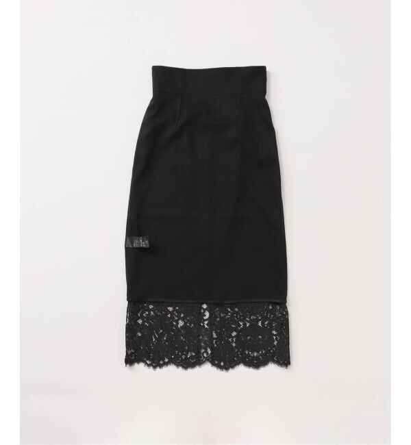 NOBLE「《追加 / WEB+一部店舗限定》リバーレースIラインスカート2」|スカート|