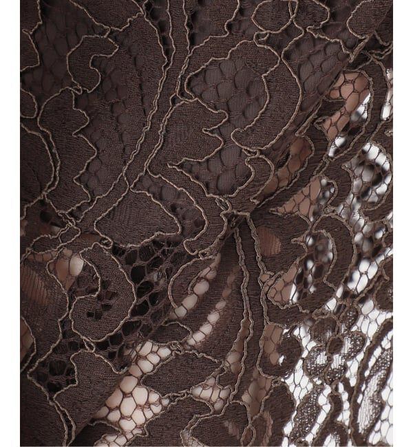 NOBLE「《追加 / WEB+一部店舗限定》リバーレースIラインスカート2」|スカート|