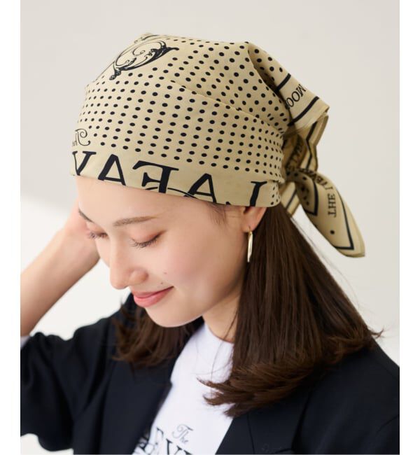 FRAMeWORK「GIFT SHOP 別注シルクバンダナ」|バンダナ・スカーフ|ベージュ