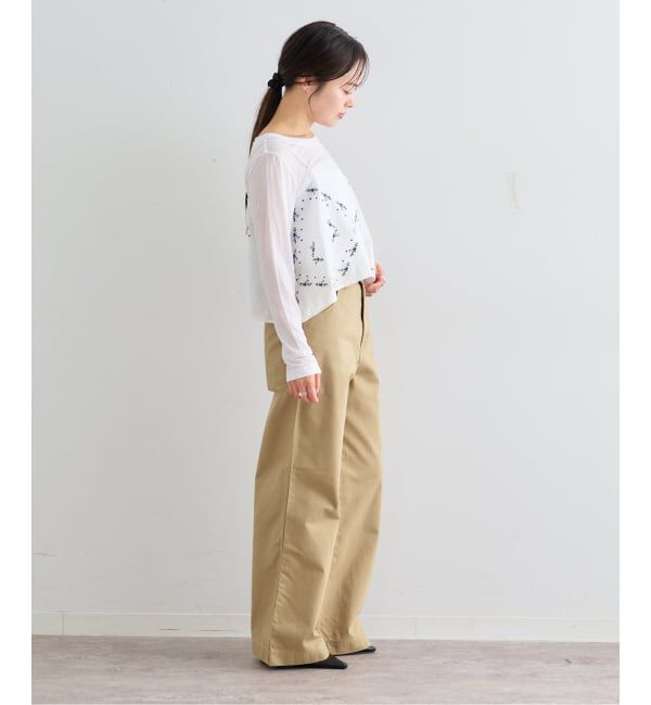 U by SPICK&SPAN「フレアシシュウキャミブラウス」|シャツ・ブラウス|