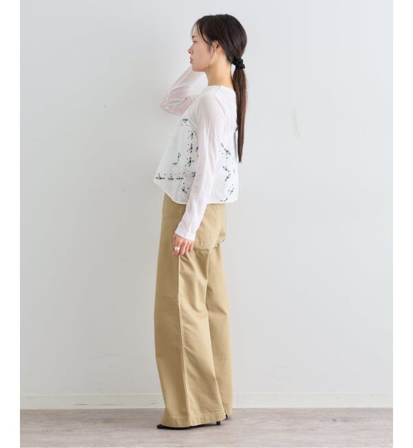 U by SPICK&SPAN「フレアシシュウキャミブラウス」|シャツ・ブラウス|