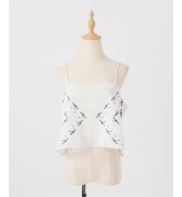 U by SPICK&SPAN「フレアシシュウキャミブラウス」|シャツ・ブラウス|