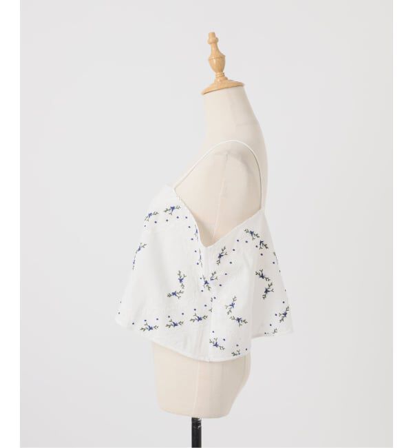 U by SPICK&SPAN「フレアシシュウキャミブラウス」|シャツ・ブラウス|