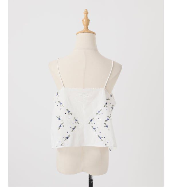 U by SPICK&SPAN「フレアシシュウキャミブラウス」|シャツ・ブラウス|