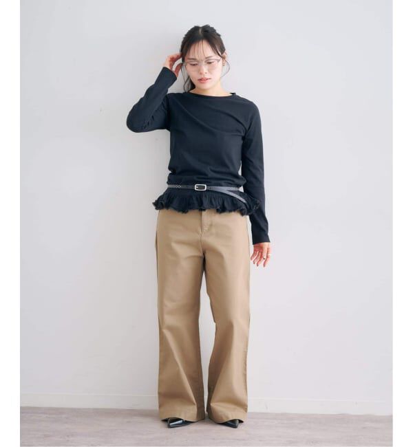 U by SPICK&SPAN「《新色 / 追加》ヴィンテージライクチノパンツ」|チノ|