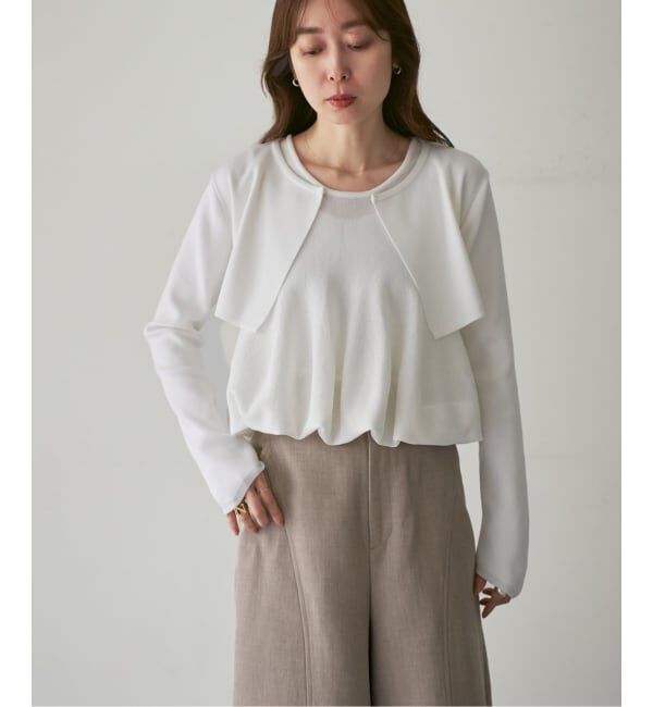 NOBLE「ELENI/エルニ マイクロミニレングスカーディガン」|カーディガン|