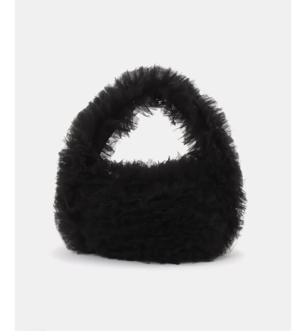 U by SPICK&SPAN「HELOYSE/エロイーズ poodle toy bag」|ハンドバッグ|ブラック