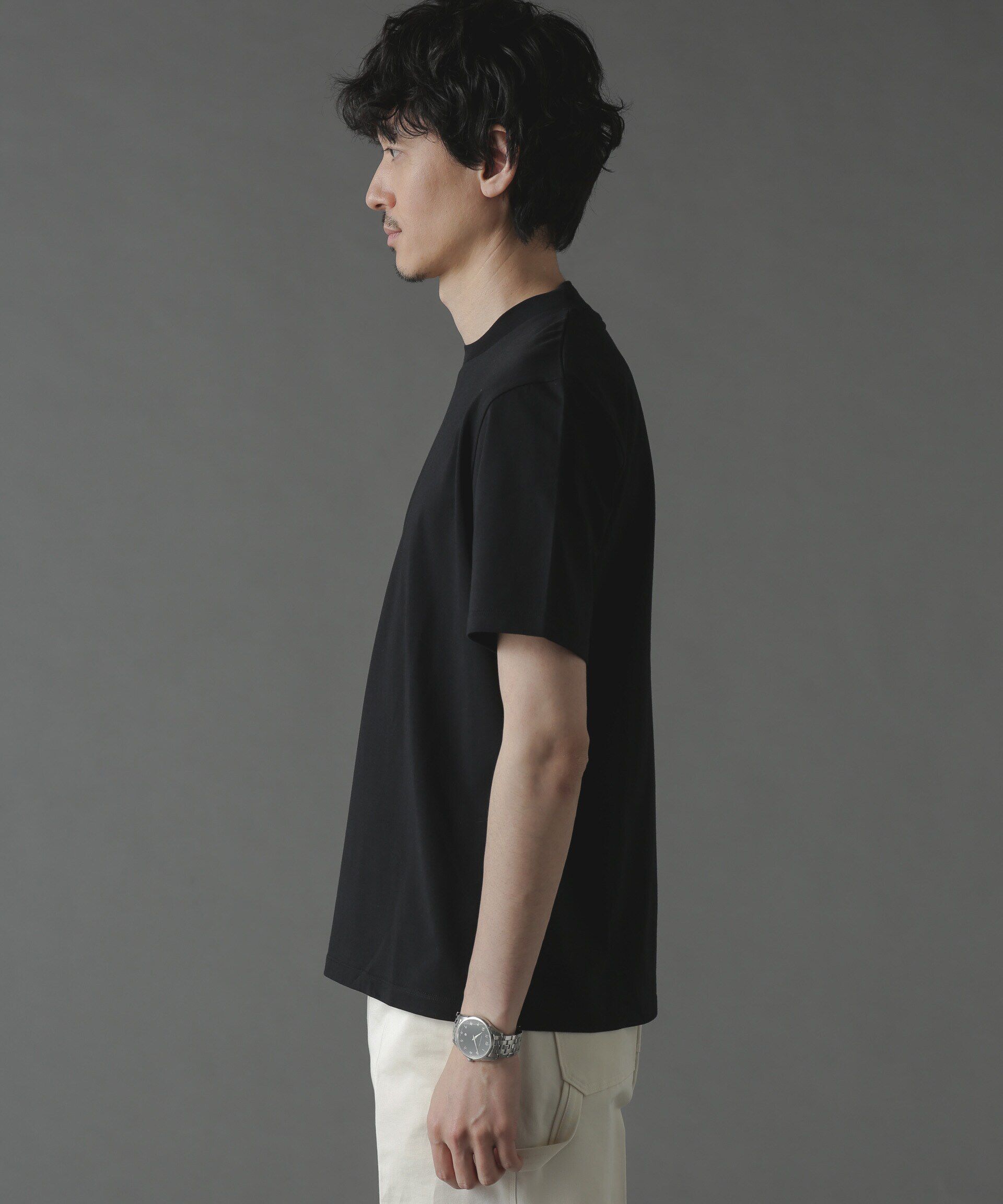 nano･universe「ジャケT(R) クルーネック 半袖」|Tシャツ・カットソー|