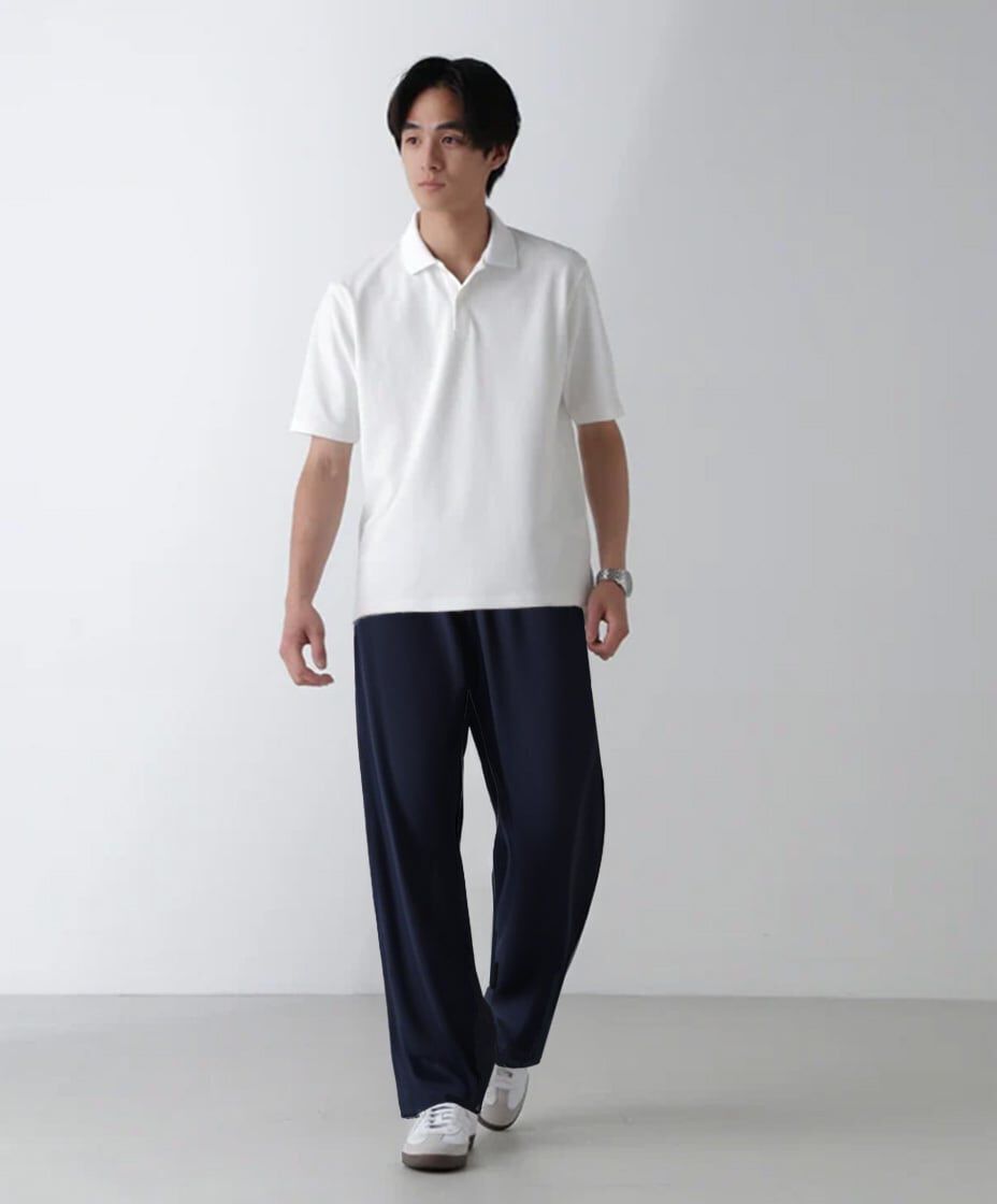 nano･universe「｢N POLO｣AQUA RHYTHM(R)鹿の子ポロシャツ 半袖」|Tシャツ・カットソー|