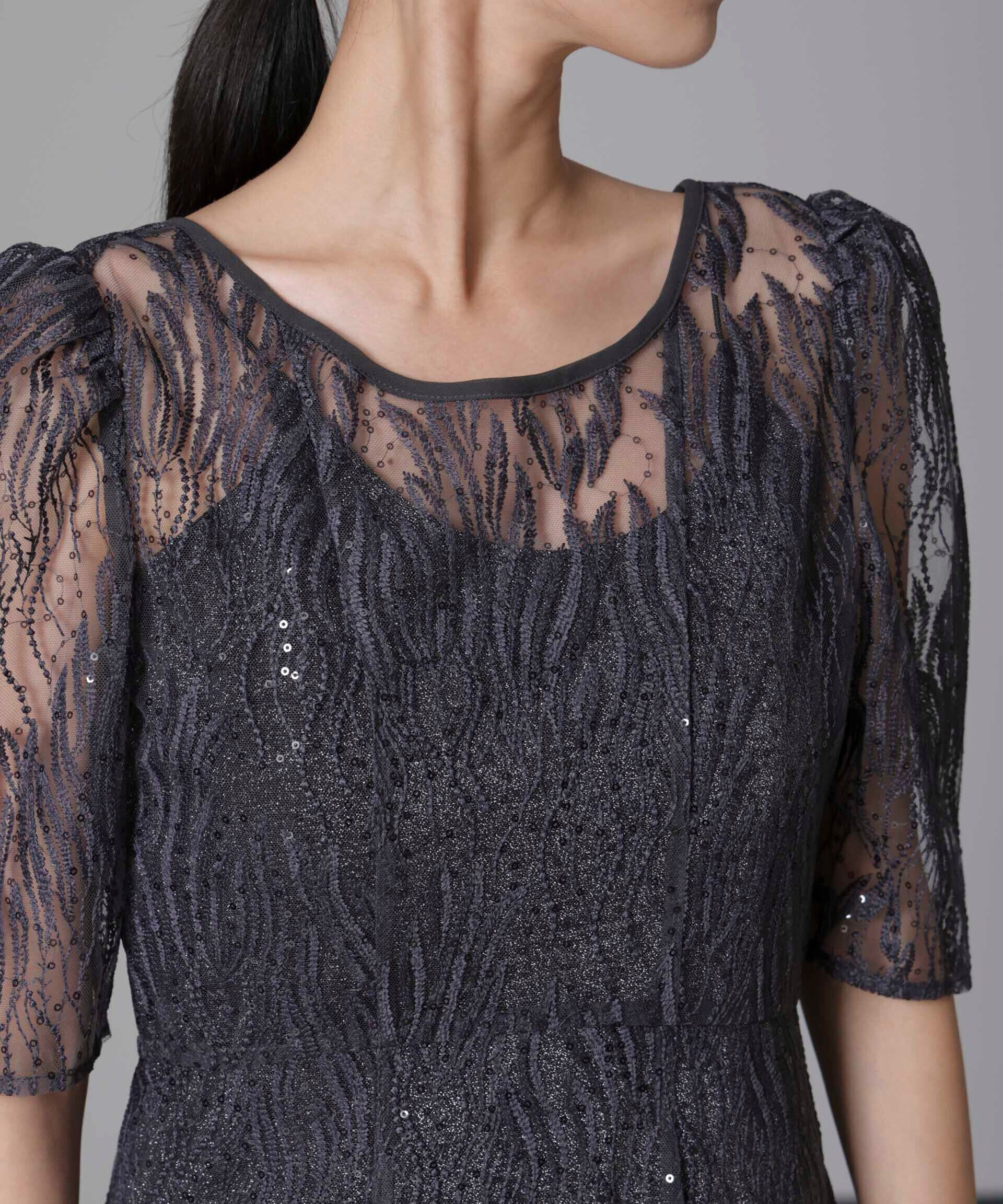 nano･universe「kaene/スパンコールアネモネドレス」|ワンピース|