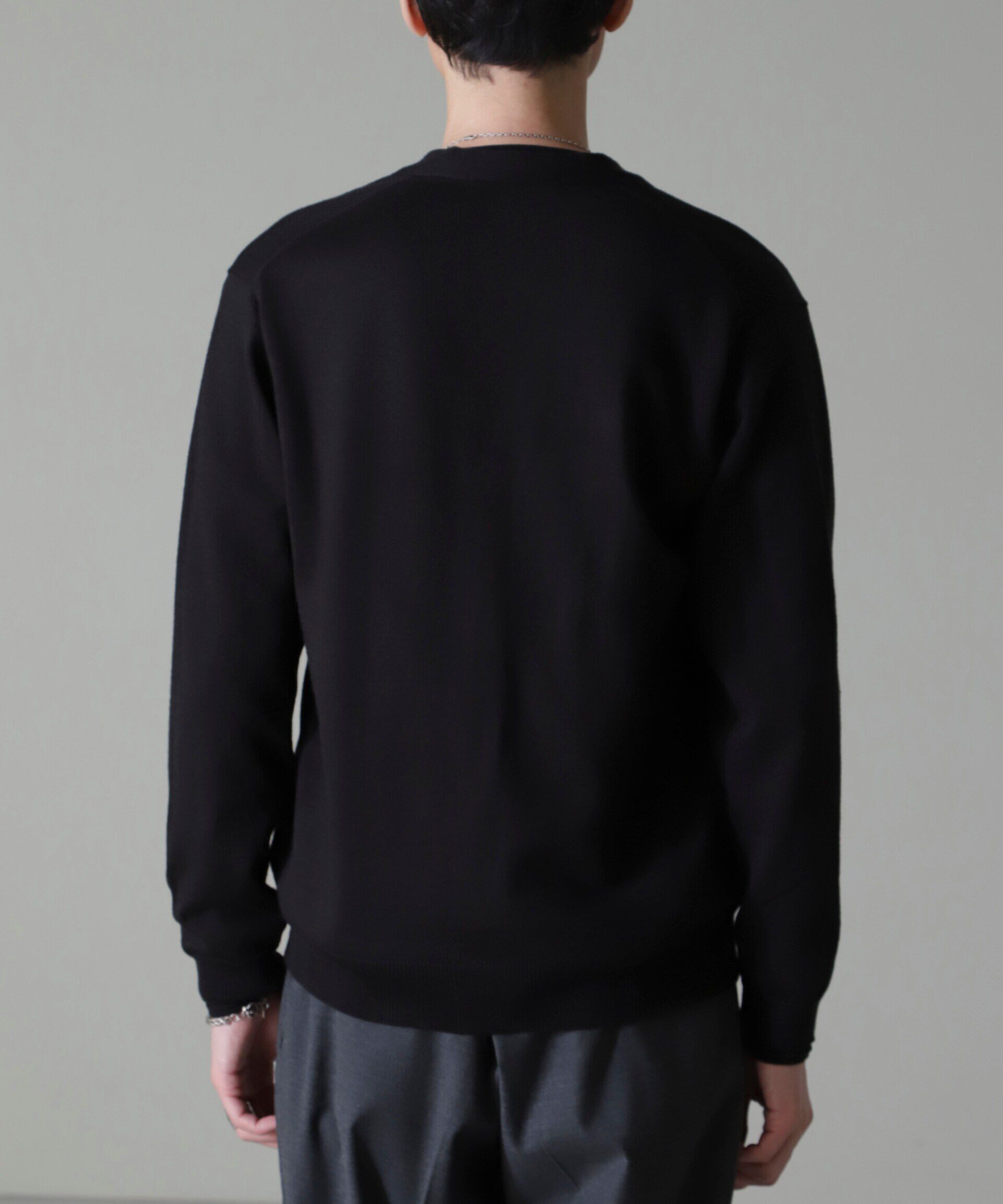 nano･universe「タスマニアミックスベーシックカーディガン」|ニット・セーター|