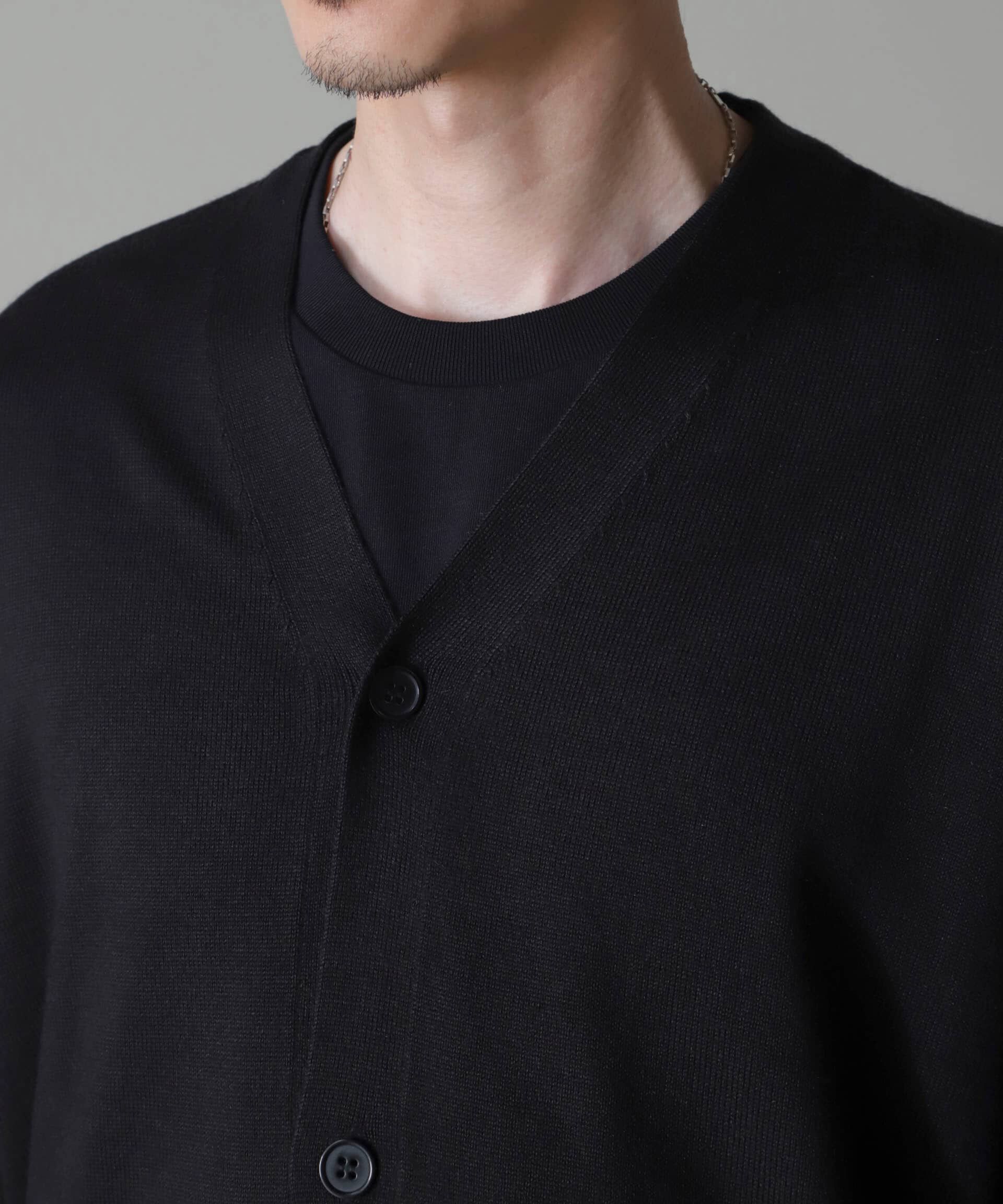 nano･universe「タスマニアミックスベーシックカーディガン」|ニット・セーター|