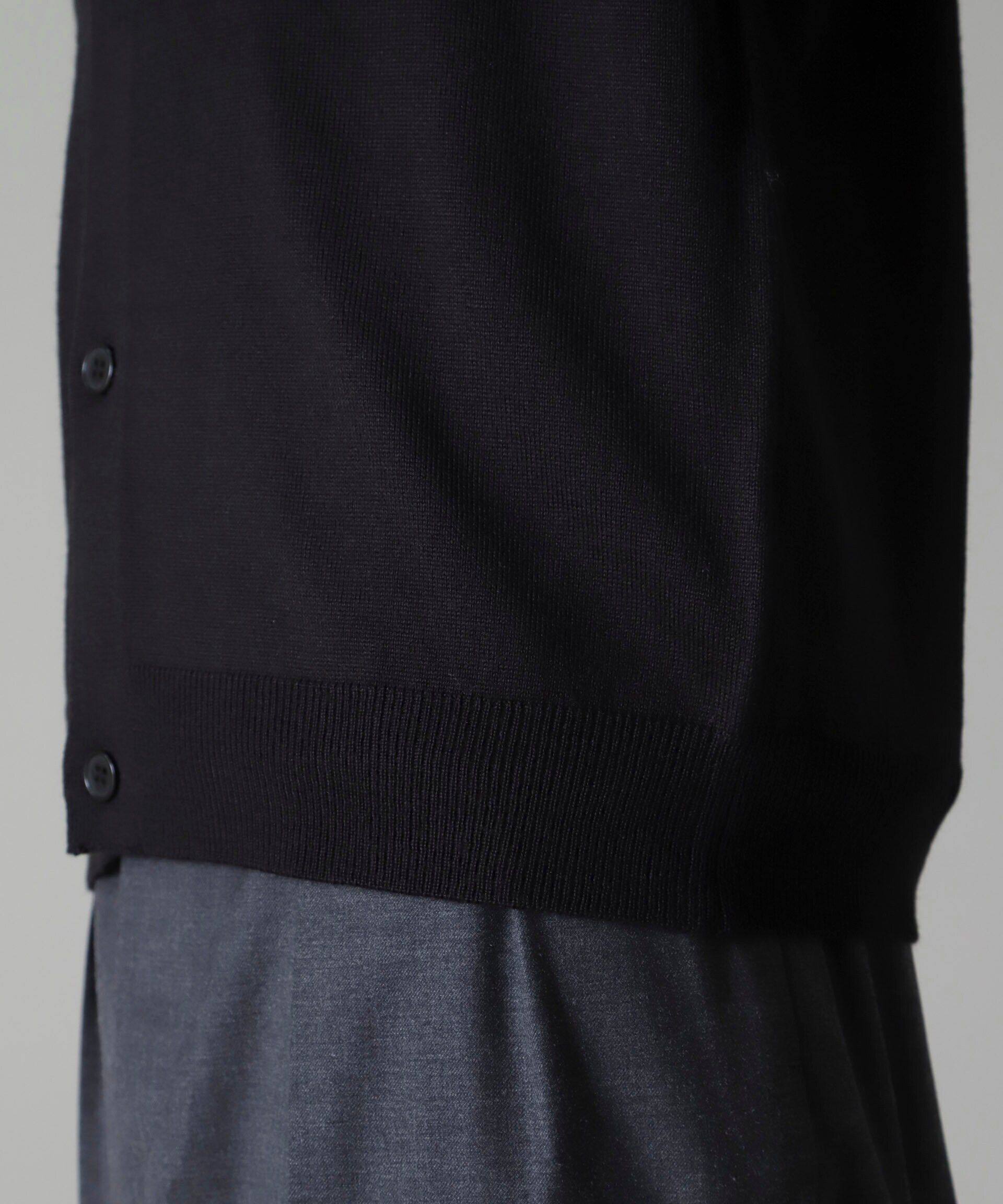 nano･universe「タスマニアミックスベーシックカーディガン」|ニット・セーター|