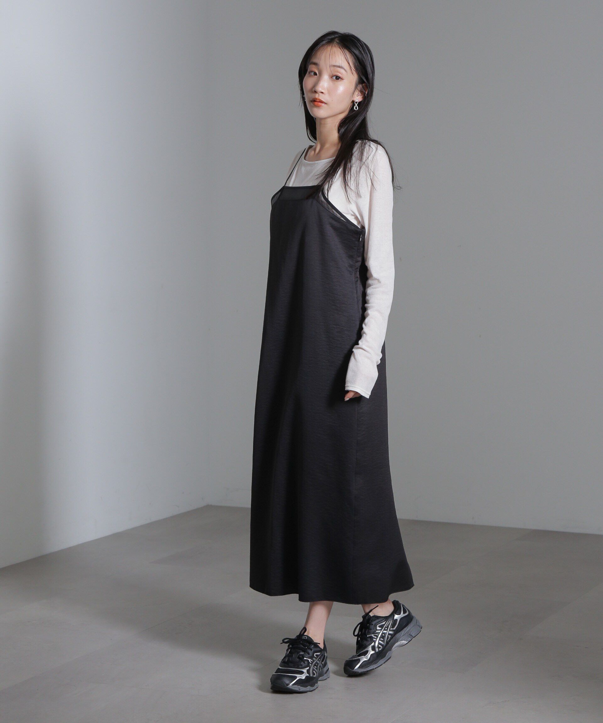 nano･universe「シアーパーツキャミワンピース」|ワンピース|