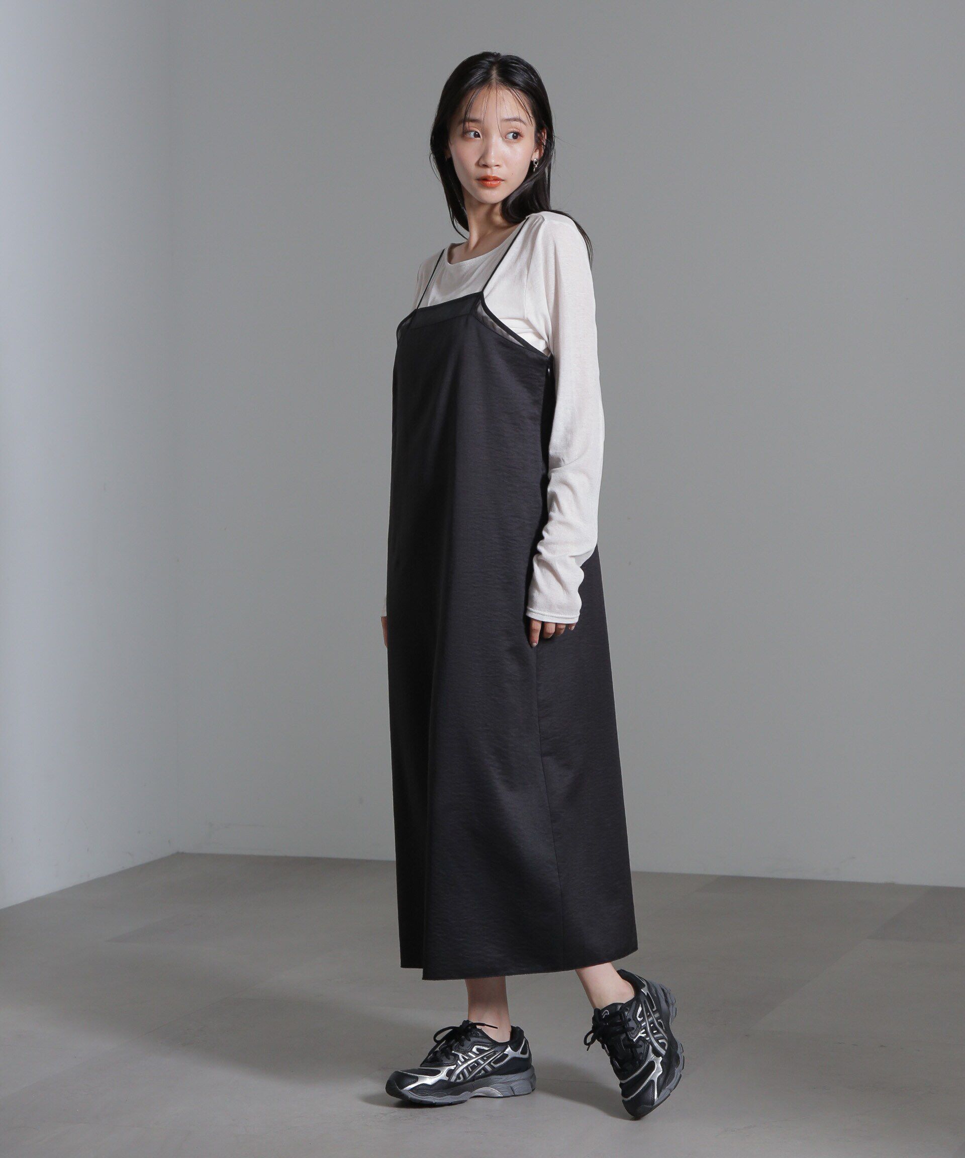 nano･universe「シアーパーツキャミワンピース」|ワンピース|