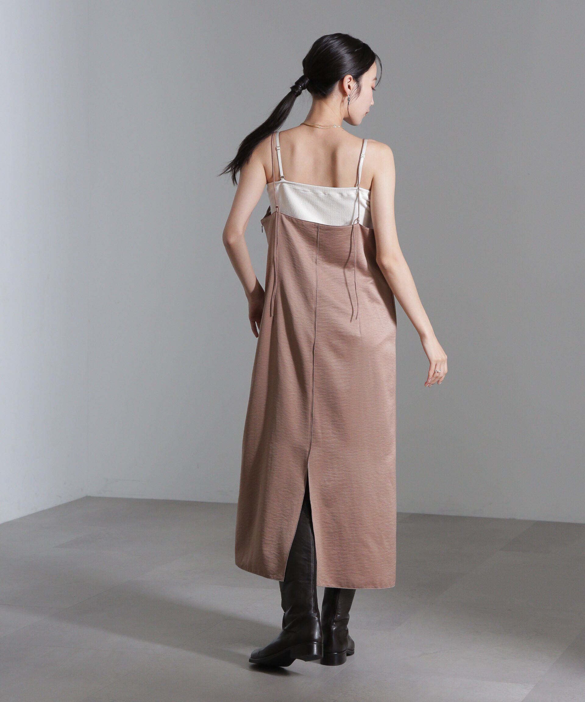 nano･universe「シアーパーツキャミワンピース」|ワンピース|