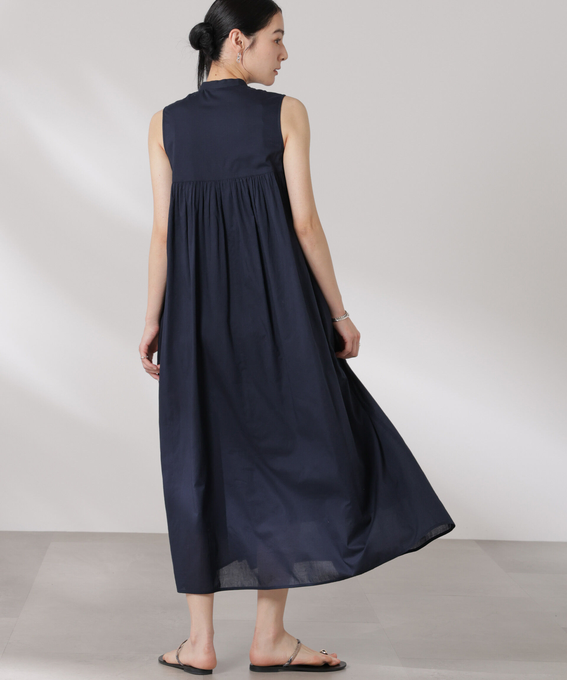 nano･universe「made in india コットンノースリーブワンピース」|ワンピース|