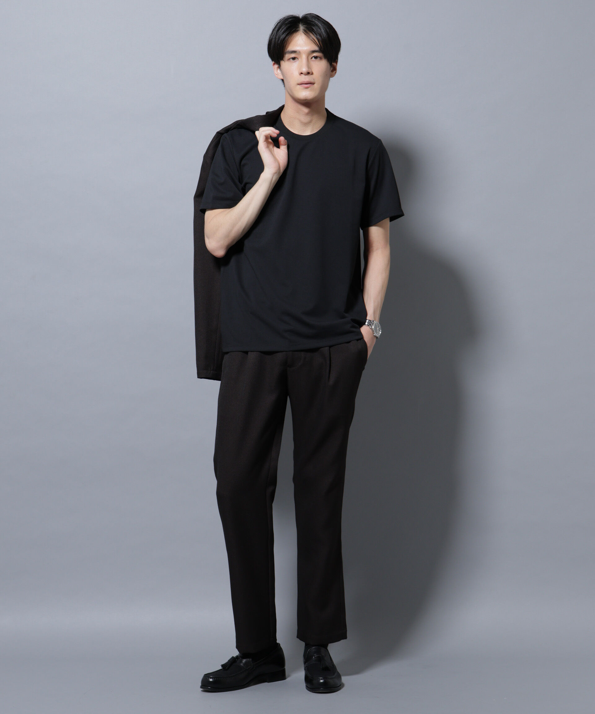 nano･universe「「N Tshirts」 AERO FREEZE 鹿の子ジャケT 半袖」|Tシャツ・カットソー|