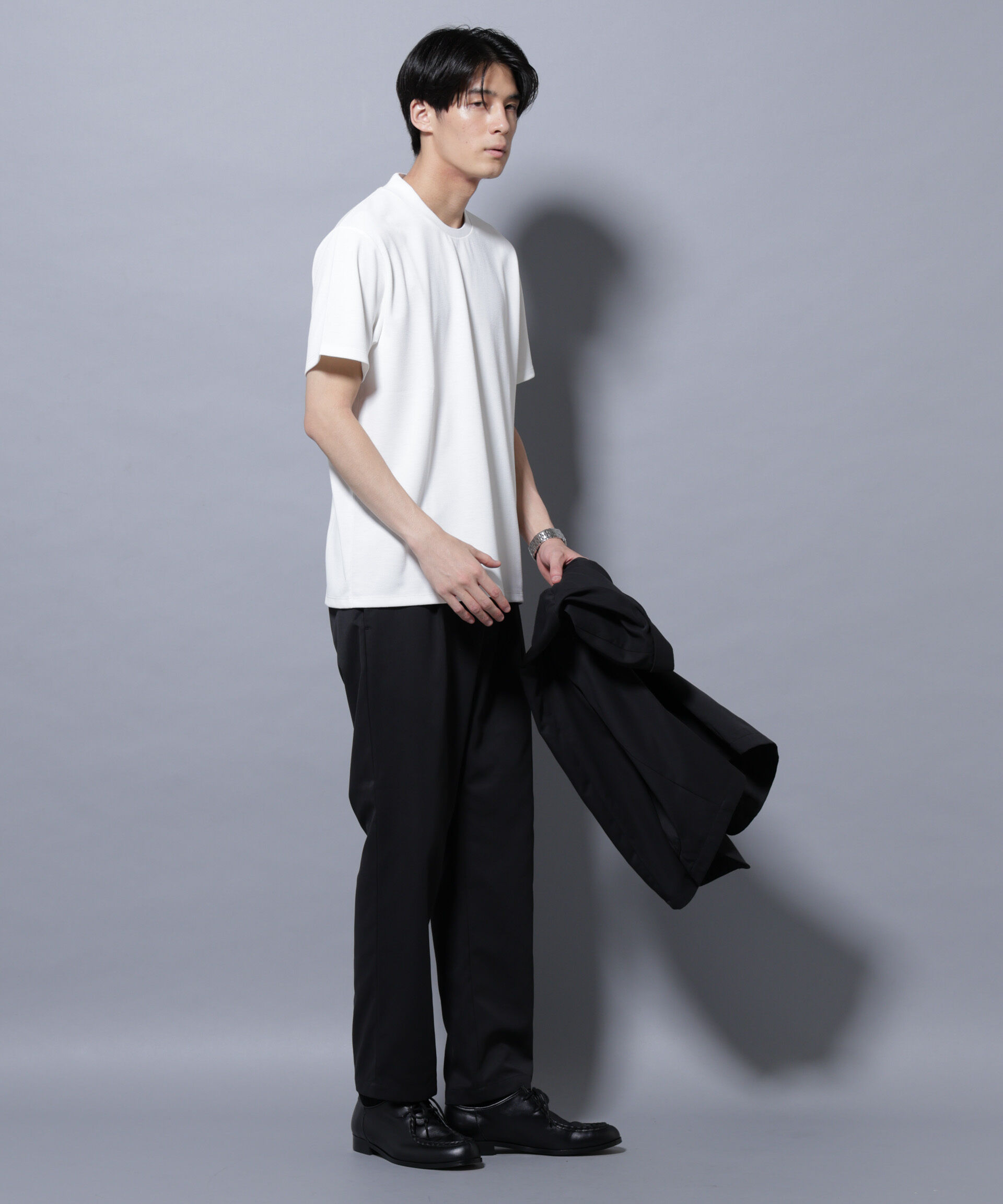 nano･universe「「N Tshirts」 AERO FREEZE 鹿の子ジャケT 半袖」|Tシャツ・カットソー|