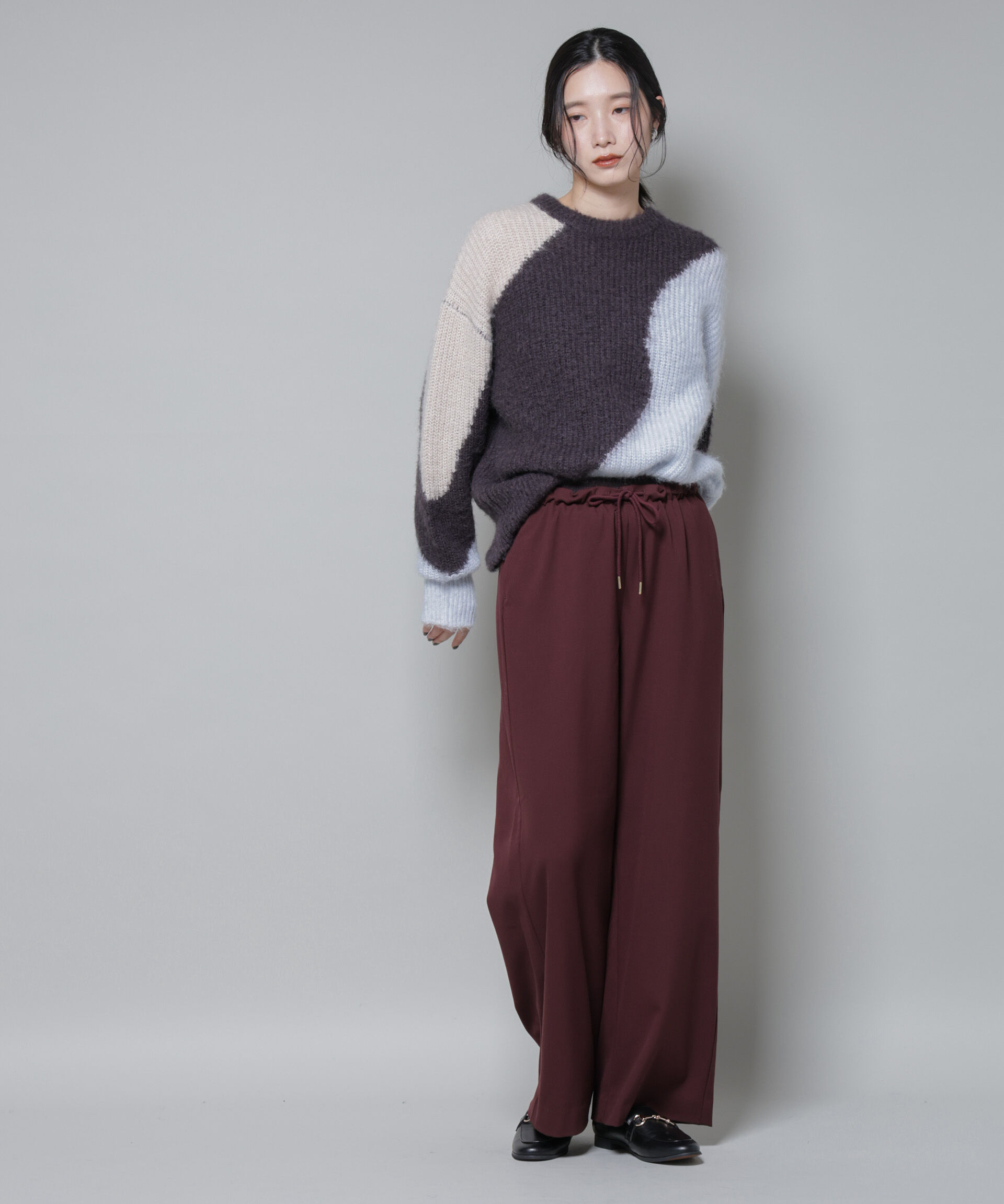 nano･universe「ファンクションダブルウエストイージーパンツ」|チノ|