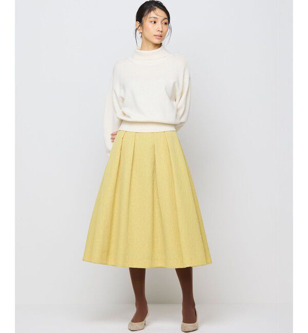 組曲「【WEB限定カラーあり】フラワーラメジャカード フレアスカート」|スカート|