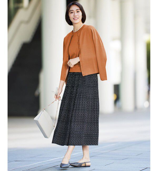 自由区「【アンサンブル対応・洗える】アセテートコットン カーディガン」|カーディガン|