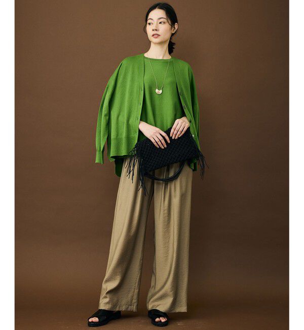 自由区「ドライシアーファインゲージ カーディガン」|カーディガン|