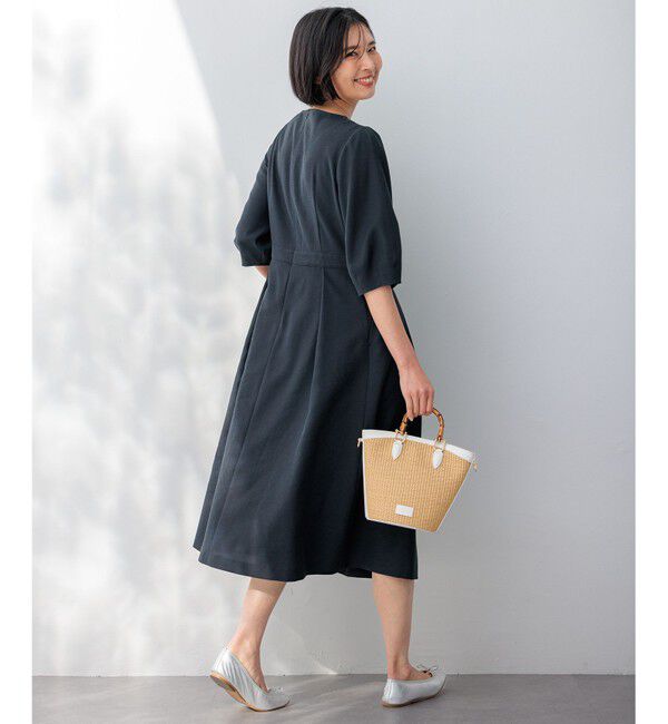 23区「【接触冷感/速乾】ドライタッチスラブツイル ワンピース」|ワンピース|