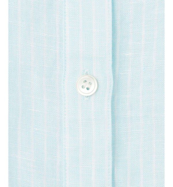 23区「LIBECOリネン ポケット刺繍 クロップドシャツ」|シャツ・ブラウス|