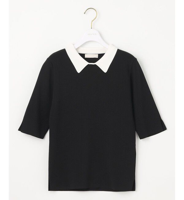 any SiS「【好印象企画】襟配色ニット&times;タックスカートセット」|スーツ|